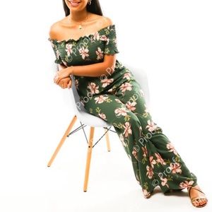 Off the shoulder jumpsuit